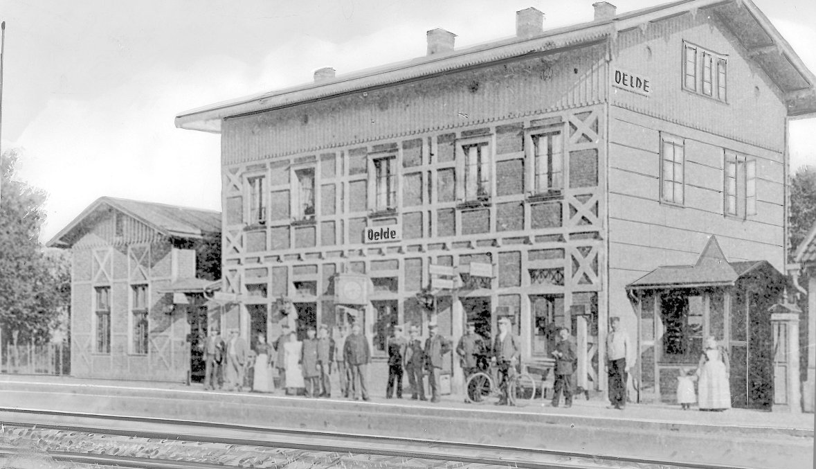 Ansicht des ehemaligen Bahnhofs in der Verlängerung der Straßen "Zum Kleygarten" Ansicht des ehemaligen Bahnhofs in der Verlängerung der Straßen "Zum Kleygarten"