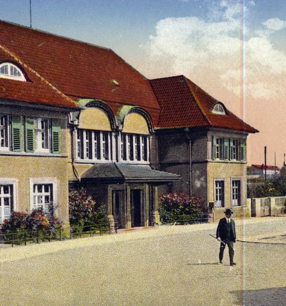 Ansicht des Bahnhofs um 1920 Ansicht des Bahnhofs um 1920