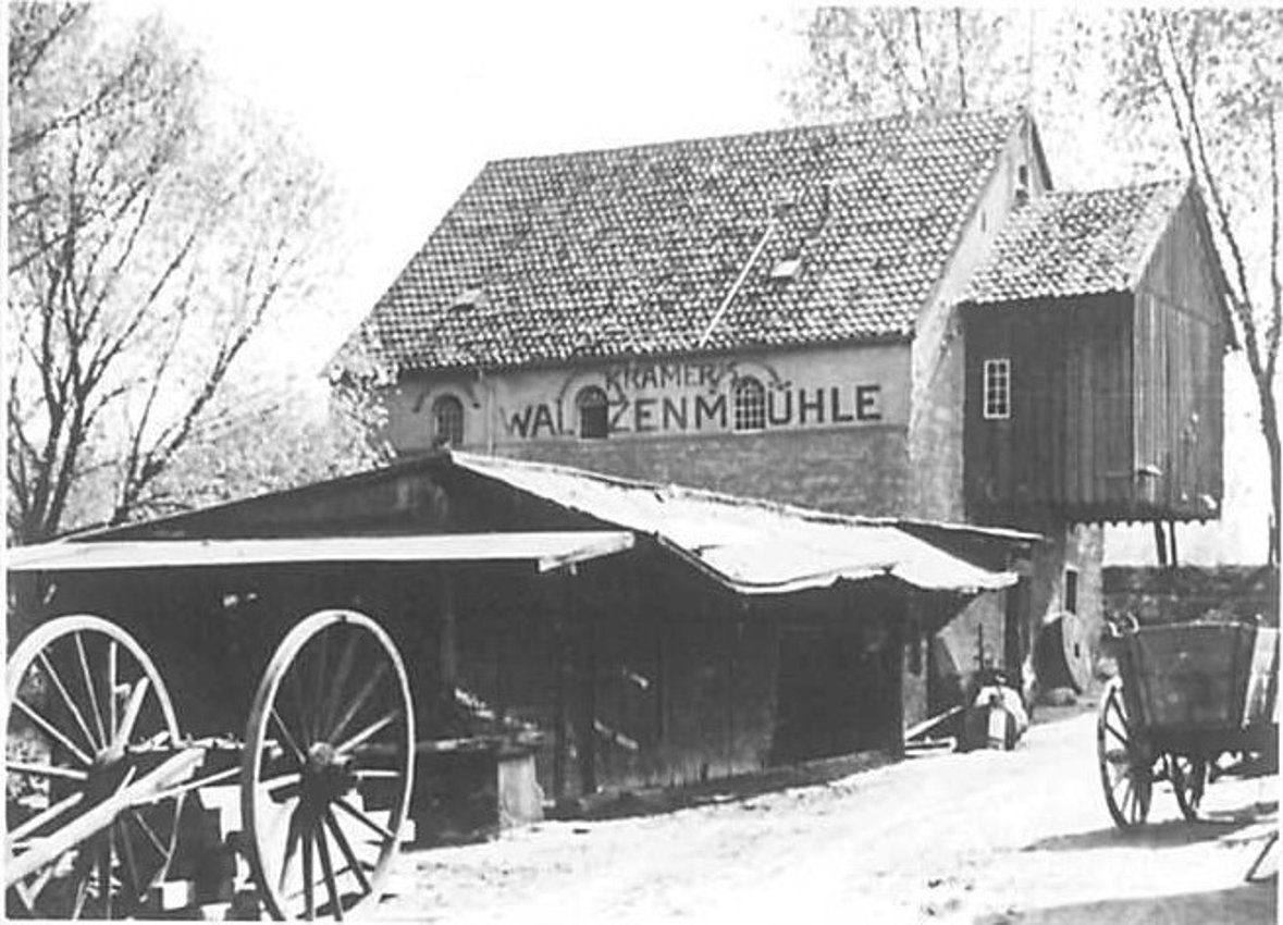 Historische Aufnahme von Kramers Mühle Historische Aufnahme von Kramers Mühle
