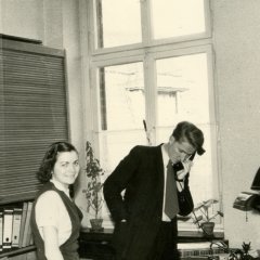 Magdalene Schmelter und Referendar Ostkamp