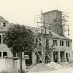1953: die neue Feuerwache im Rohbau