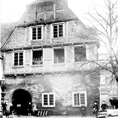 ab 1605: das ehemalige Rathaus auf dem Markplatz; Rückseite