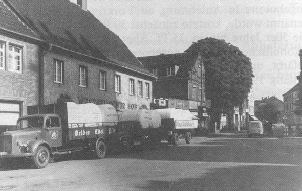 1950-er Jahre: Lieferung mit Oelder Bier 1950-er Jahre: Lieferung mit Oelder Bier